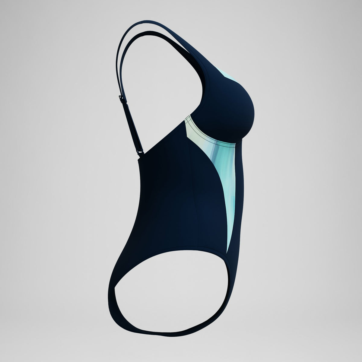 Speedo Shaping Printed LunaElustre Swimsuit Navy/Green