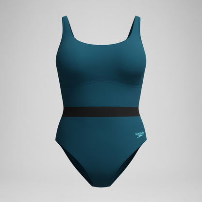 Speedo Shaping LuniaGlow Swimsuit DarkTeal/Black