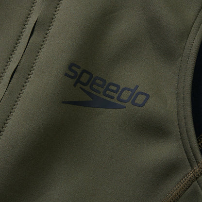 Speedo Sleeveless Thermal Swimsuit Black/Green