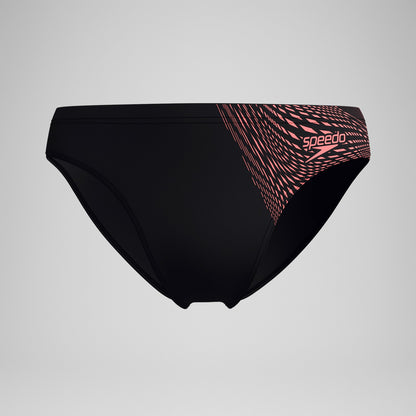 Speedo Medley Logo Brief Black/Coral
