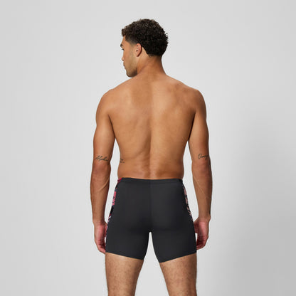 Speedo Hyperboom Splice Mid Jammer Black/Red