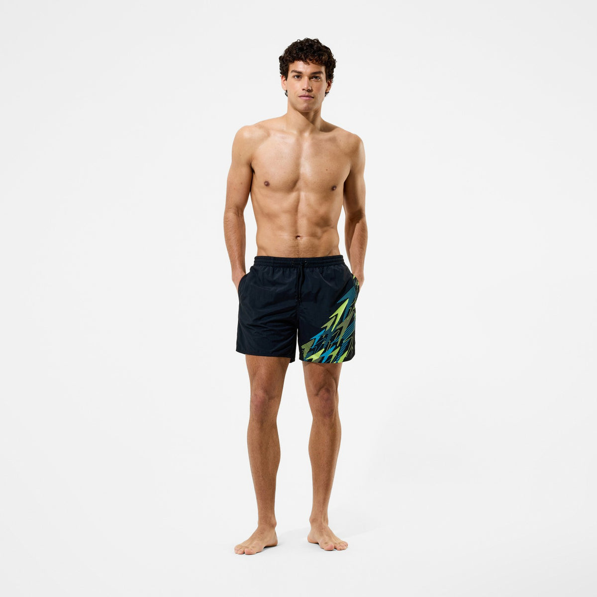 Speedo Medley Logo Swim Shorts Black/Green