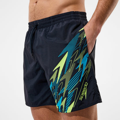 Speedo Medley Logo Swim Shorts Black/Green