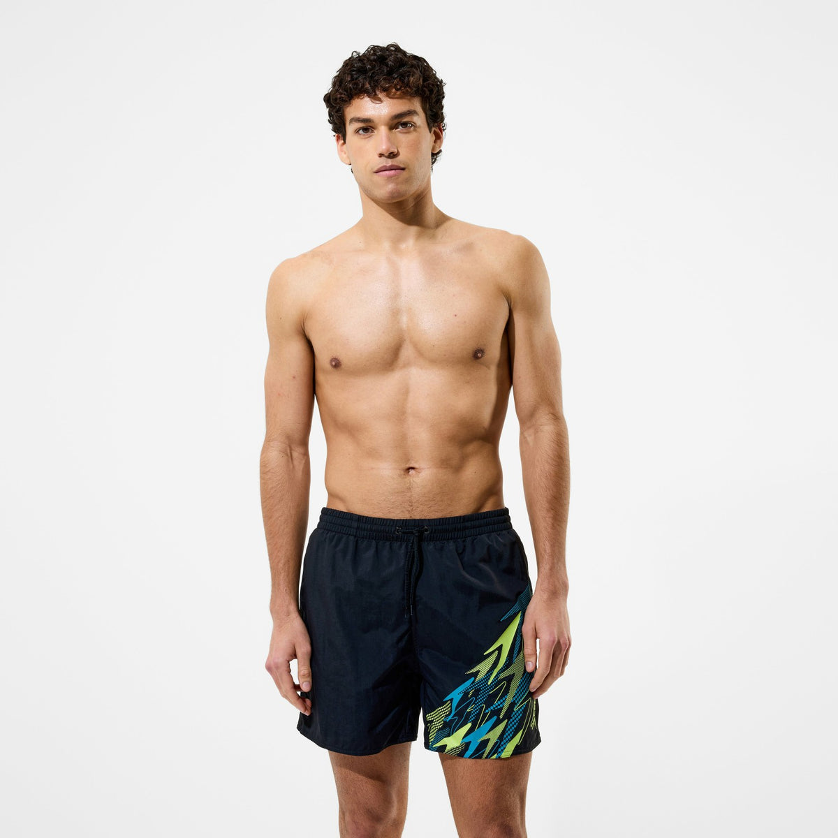 Speedo Medley Logo Swim Shorts Black/Green