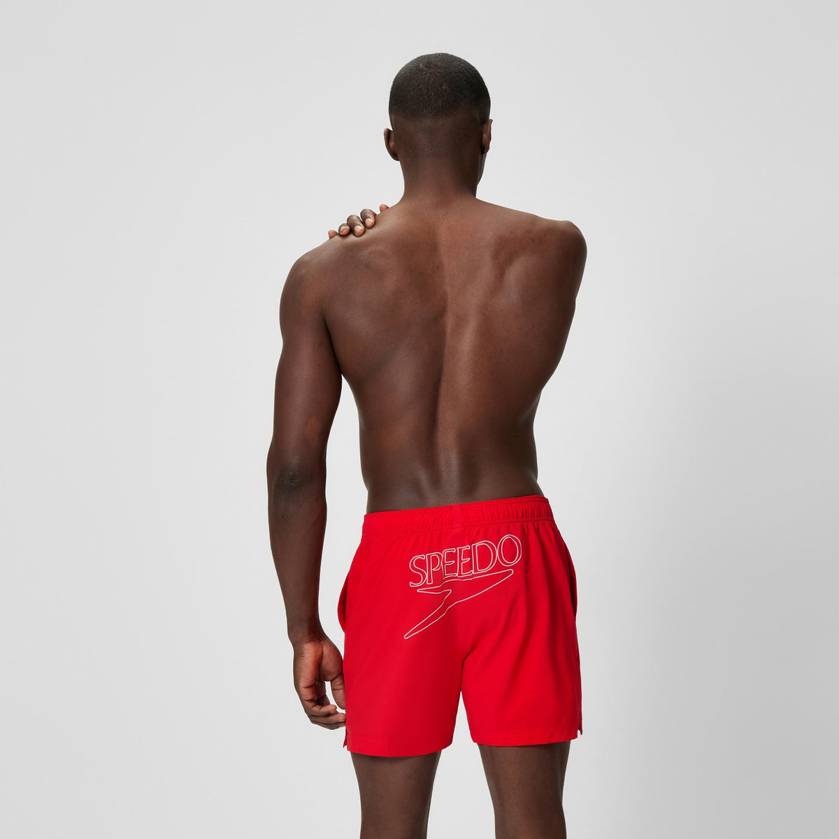 Speedo Classic Logo Swim Shorts Red