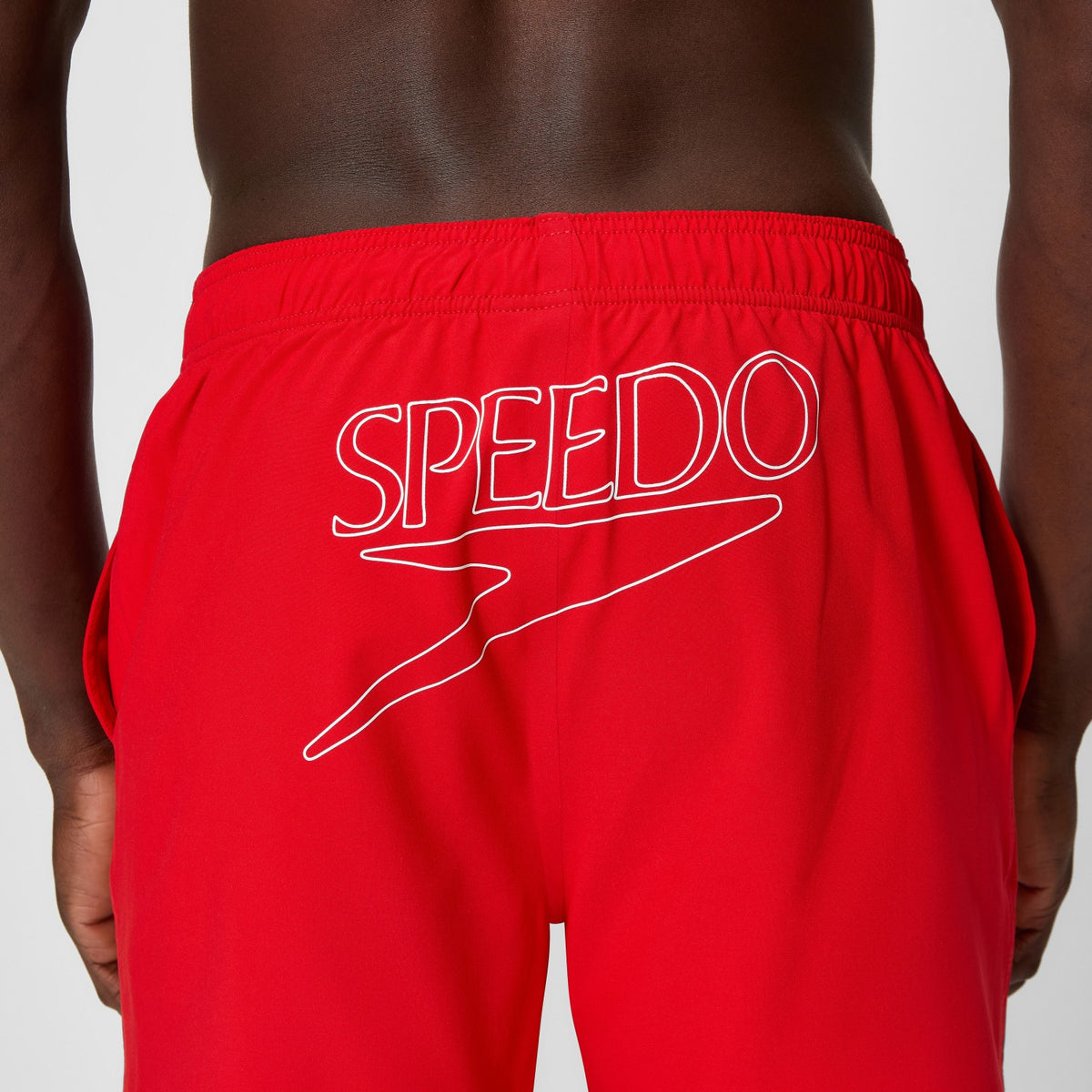 Speedo Classic Logo Swim Shorts Red