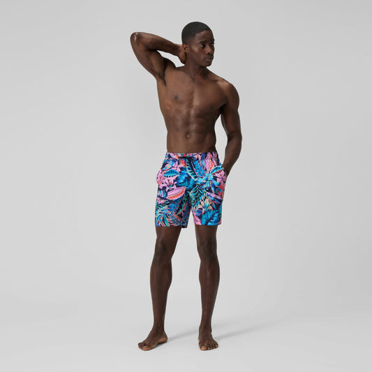 Speedo Print Rondo Edge Volley Blue