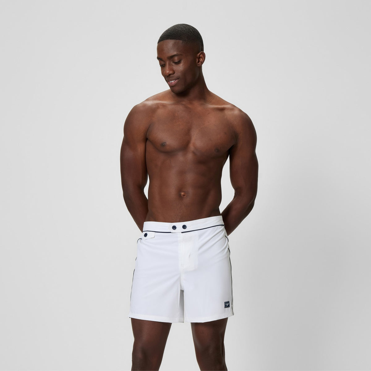 Speedo Jetstream Solid Swim Shorts White