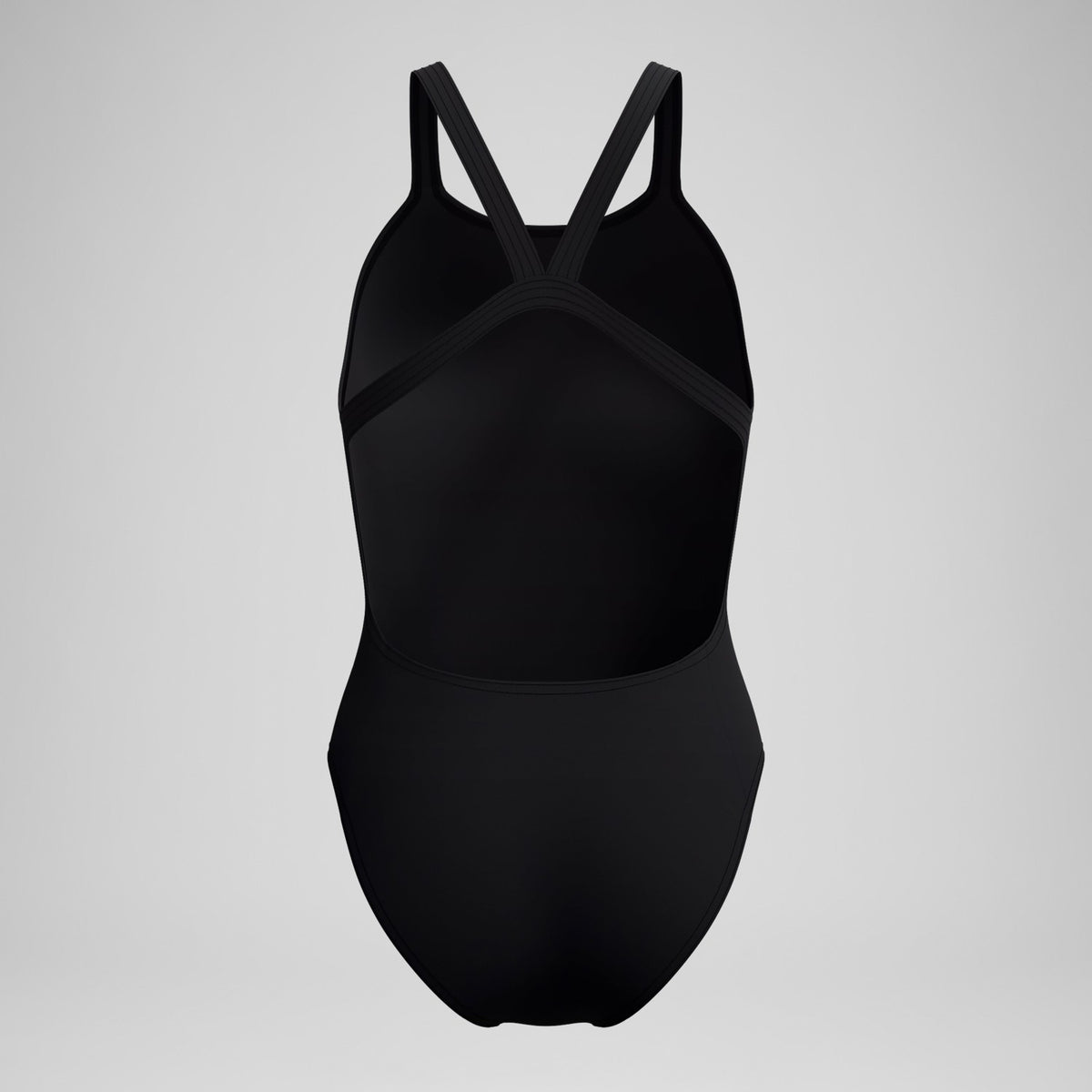 Speedo Solid Leaderback Swimsuit Black