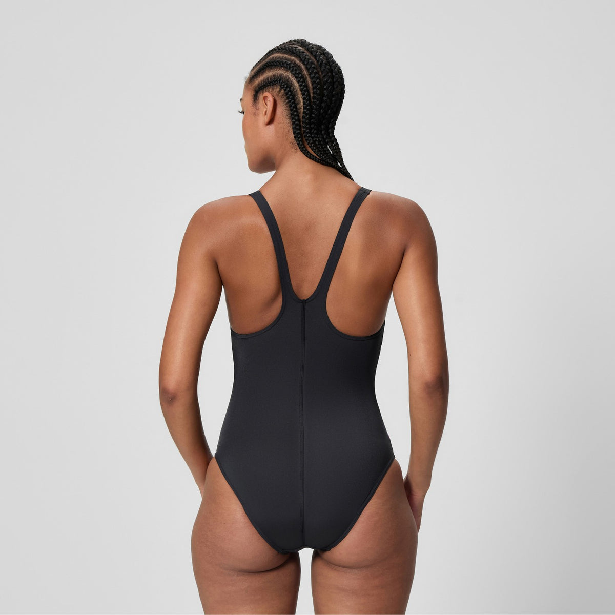Speedo Hyperboom Butterfly Back Swimsuit Black/Pink