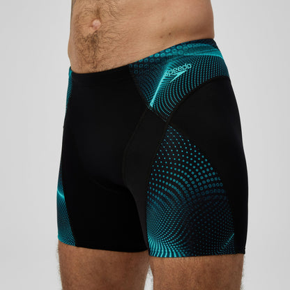 Speedo Endurance+ MAX Compression Mid Jammer Black/Turquoise