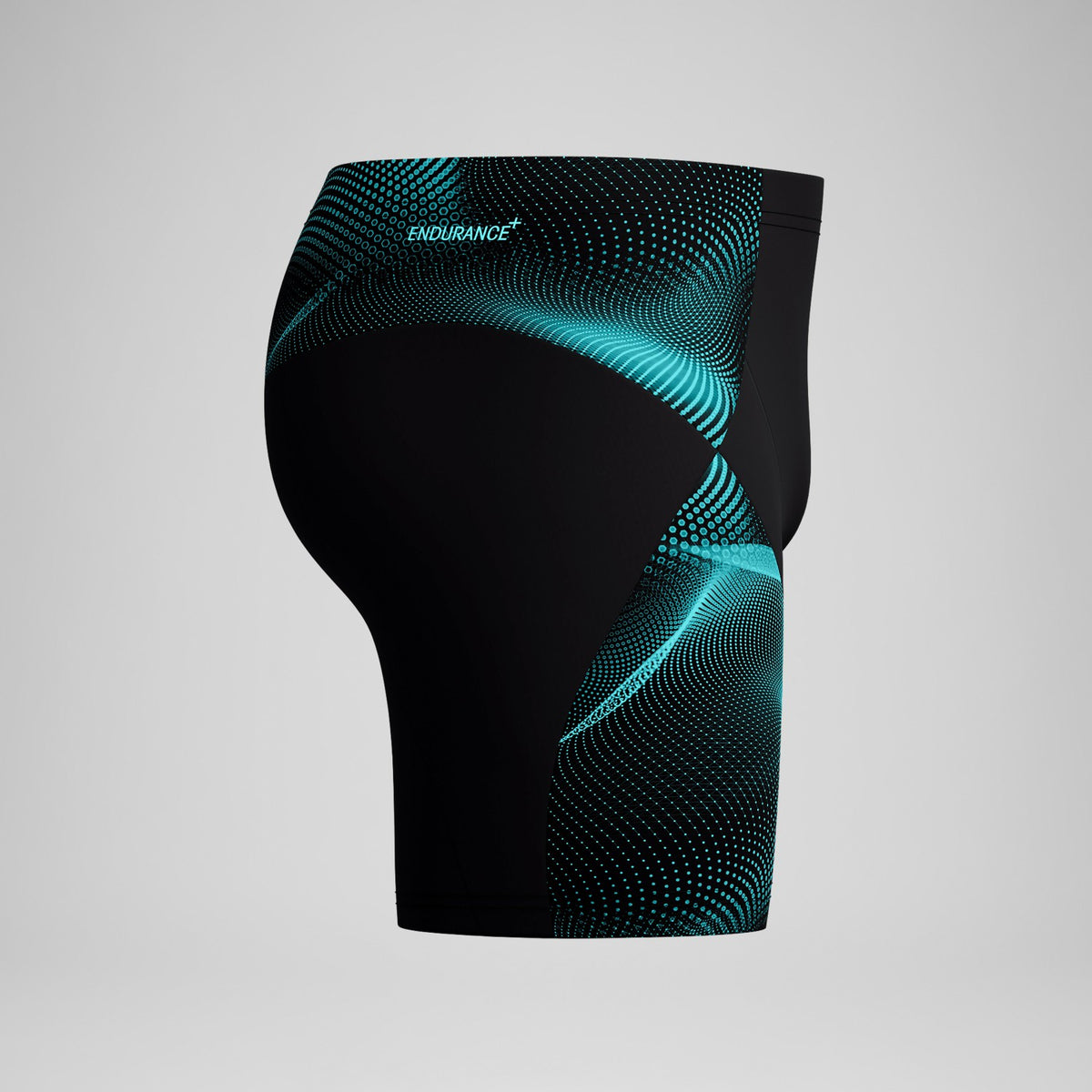Speedo Endurance+ MAX Compression Mid Jammer Black/Turquoise