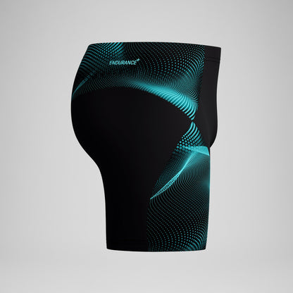 Speedo Endurance+ MAX Compression Mid Jammer Black/Turquoise