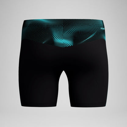 Speedo Endurance+ MAX Compression Mid Jammer Black/Turquoise