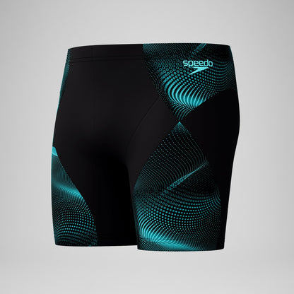 Speedo Endurance+ MAX Compression Mid Jammer Black/Turquoise