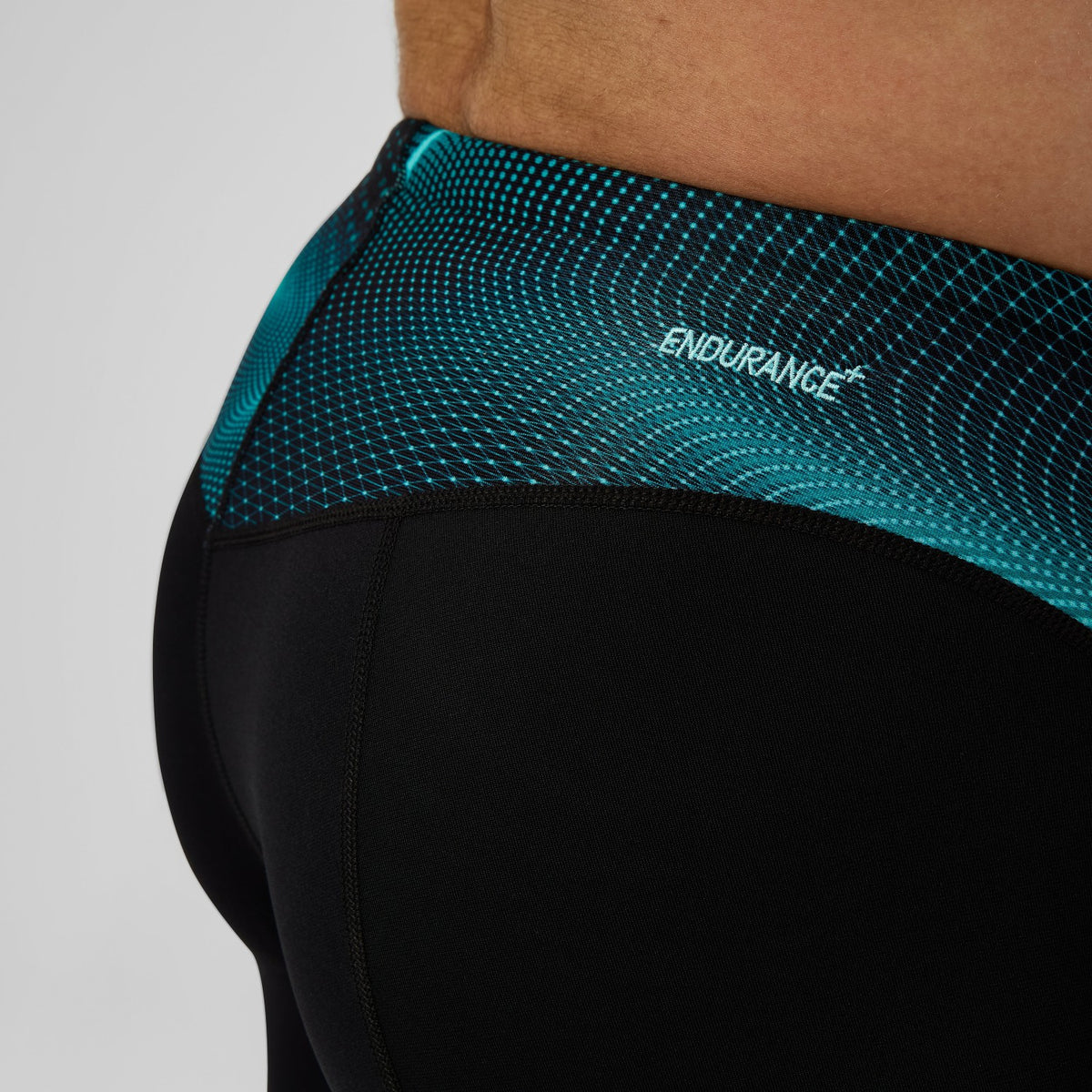 Speedo Endurance+ MAX Compression Mid Jammer Black/Turquoise