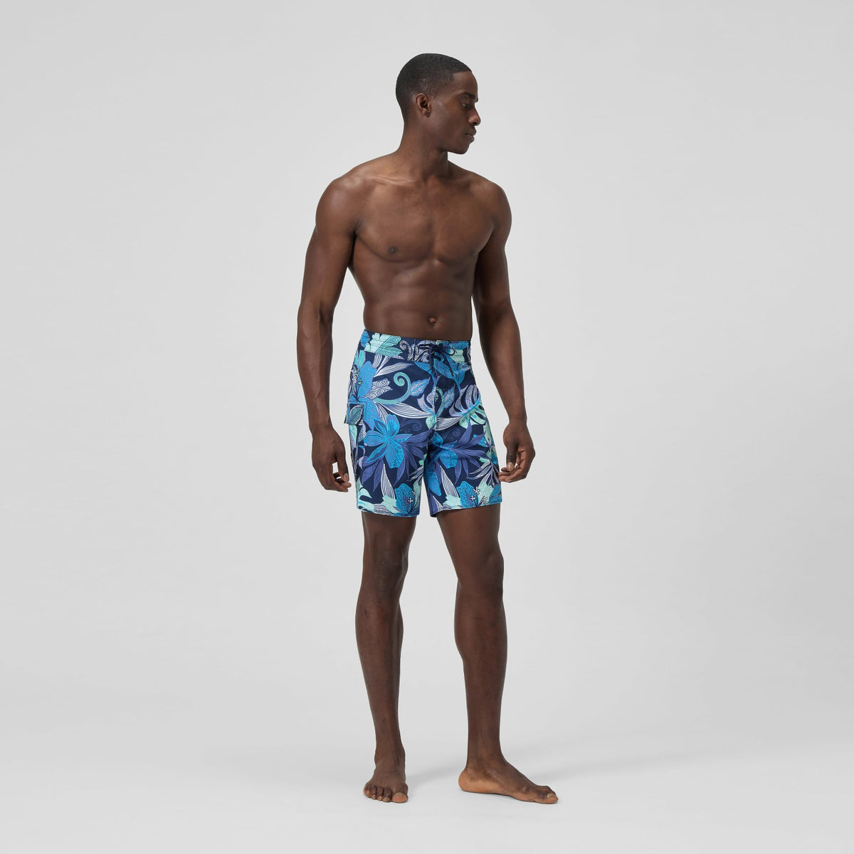 Speedo Print Boardshort Blue