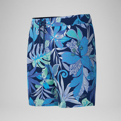 Speedo Print Boardshort Blue