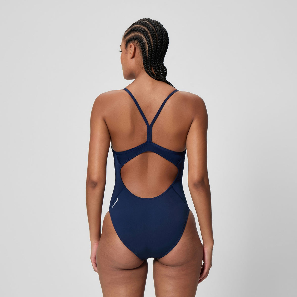 Speedo Endurance+ Logo Thinstrap Swimsuit Navy