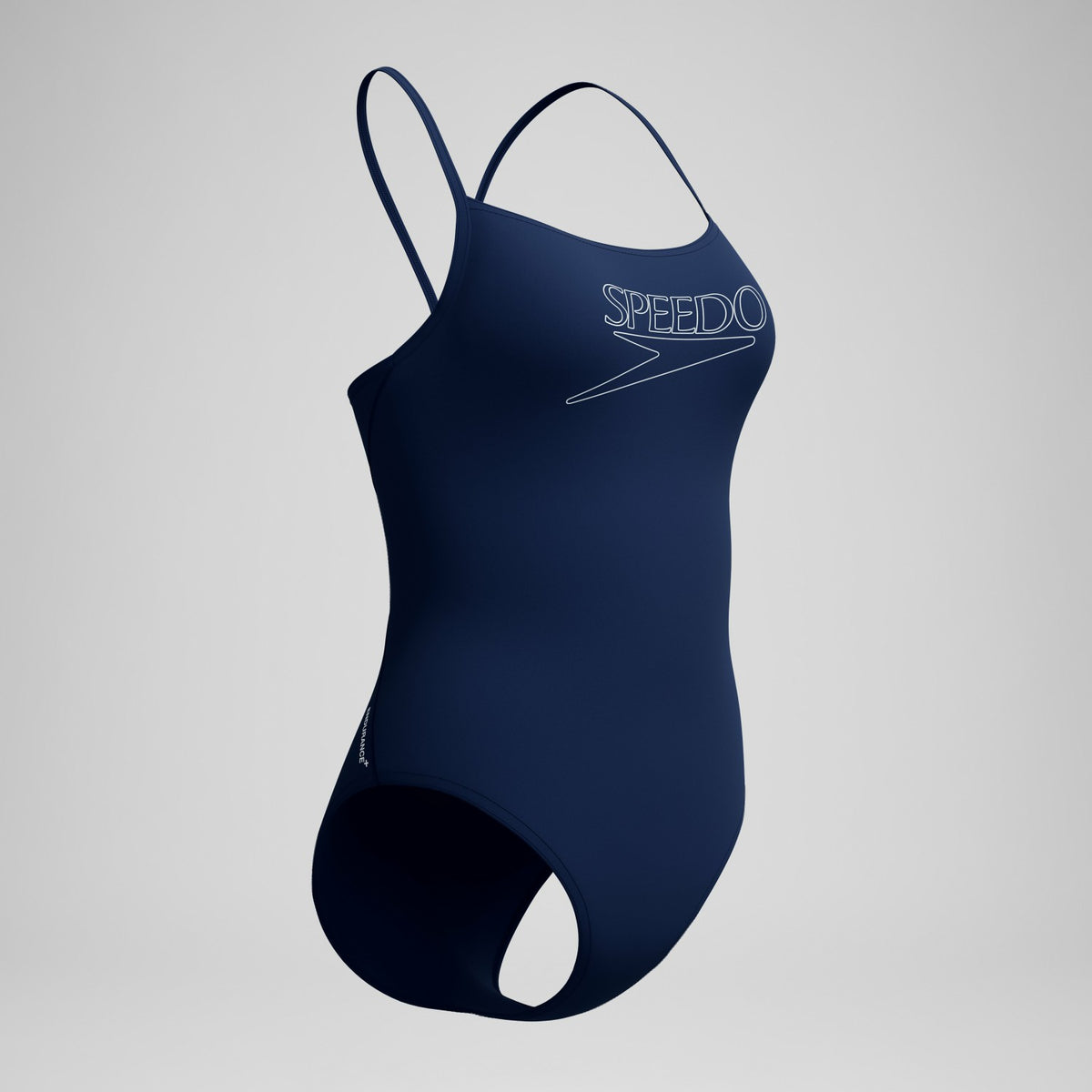 Speedo Endurance+ Logo Thinstrap Swimsuit Navy