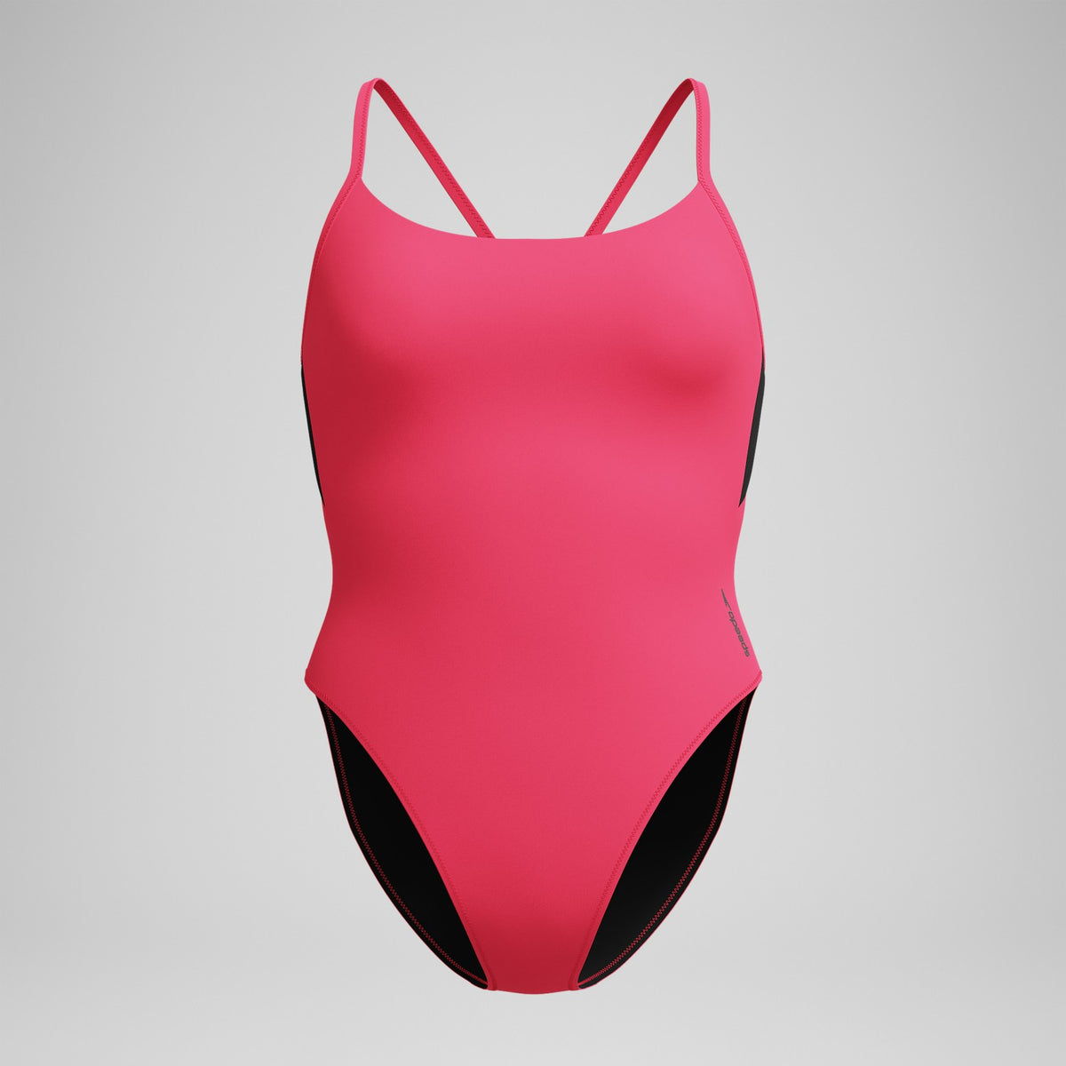 Speedo Solid Racerback Swimsuit Pink