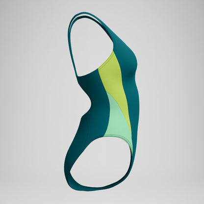 Speedo Colourblock 2.0 Swimsuit Green