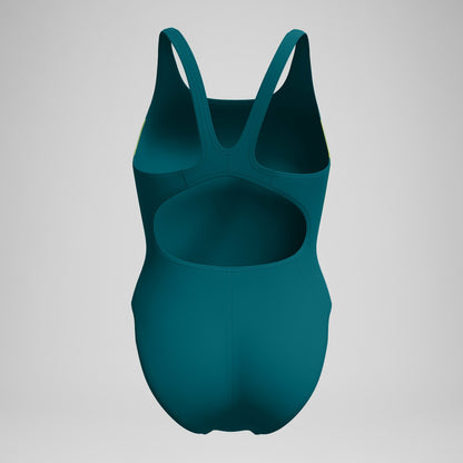 Speedo Colourblock 2.0 Swimsuit Green