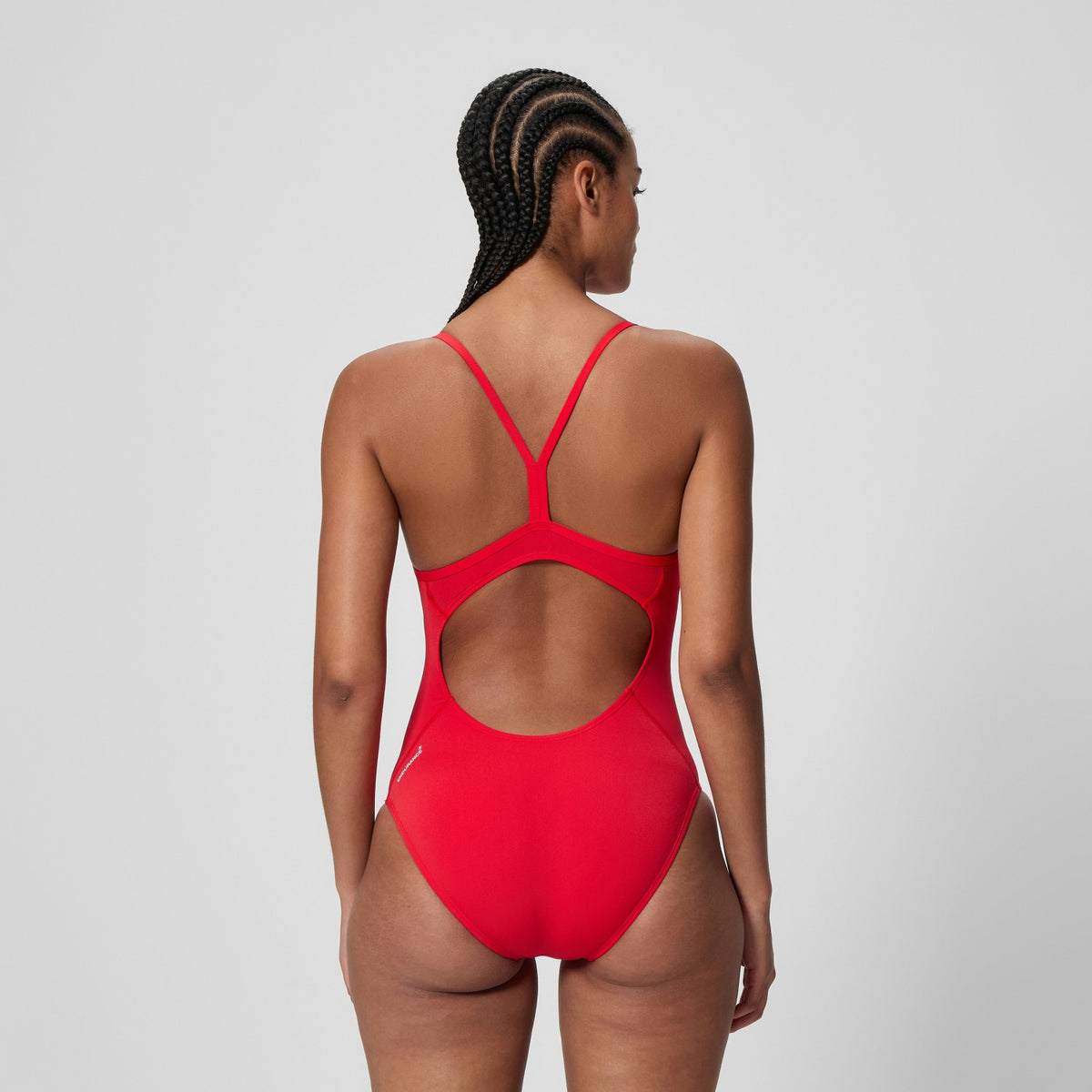 Speedo Endurance+ Logo Thinstrap Swimsuit Red