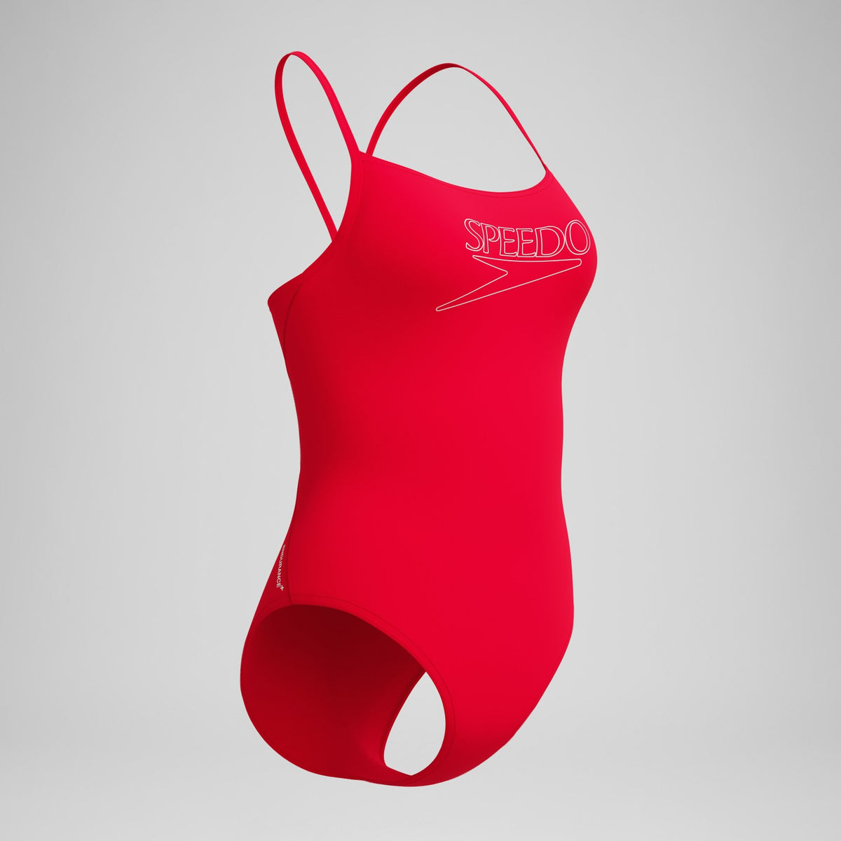 Speedo Endurance+ Logo Thinstrap Swimsuit Red