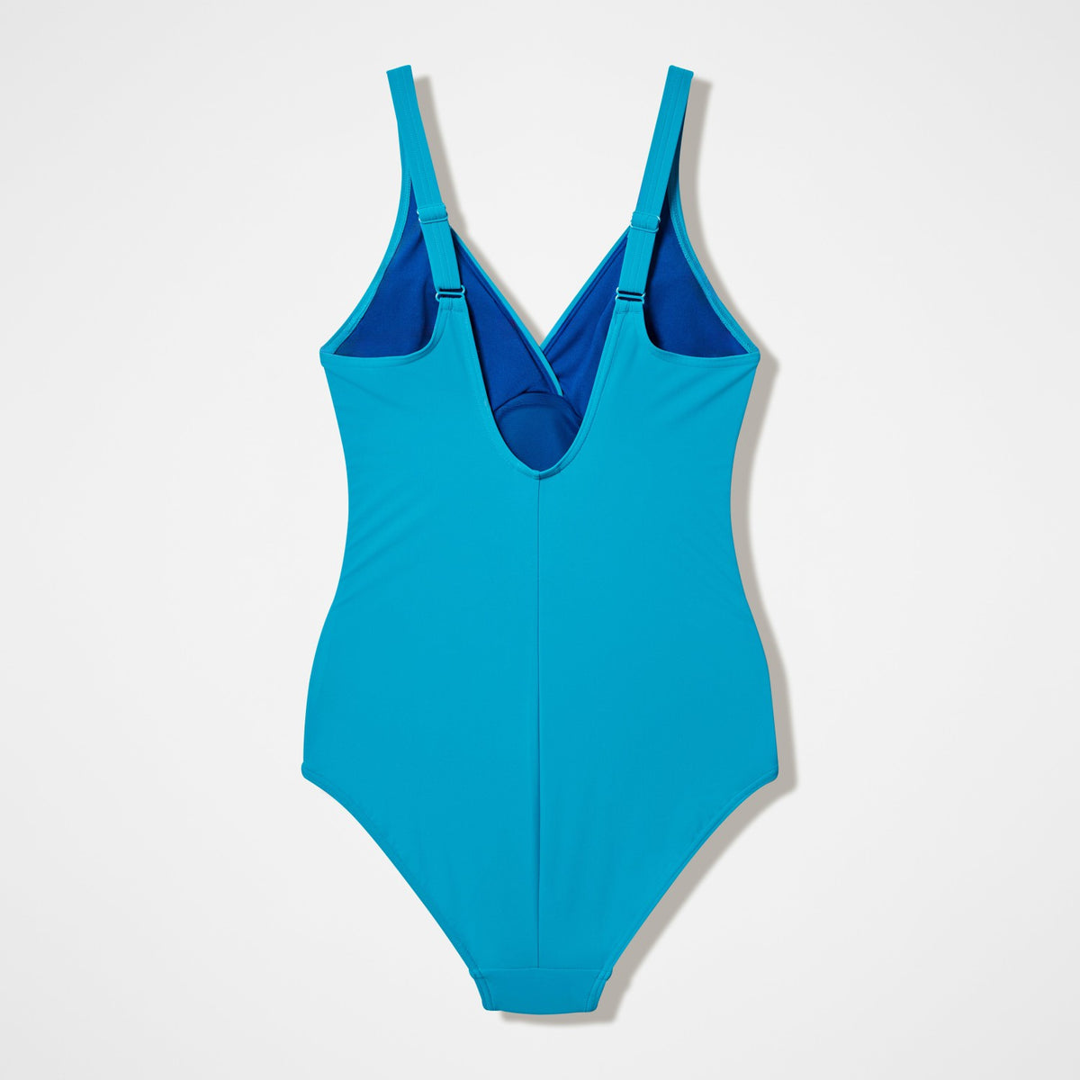 Speedo Solid Cross Knot Swimsuit Blue