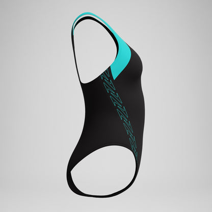 Speedo HyberBoom Splice Racerback Swimsuit Black/Turquoise