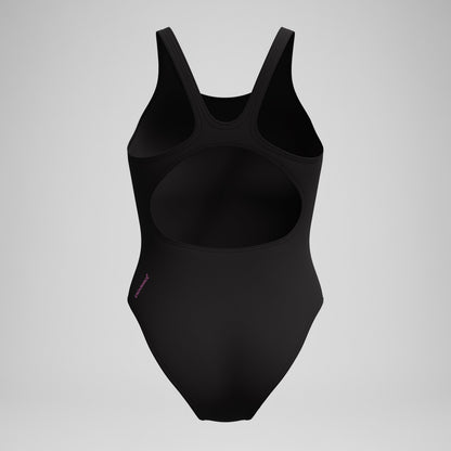 Speedo Placement Muscleback Swimsuit Black/Pink