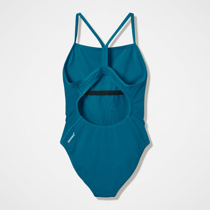 Speedo Endurance+ Logo Thinstrap Swimsuit Green