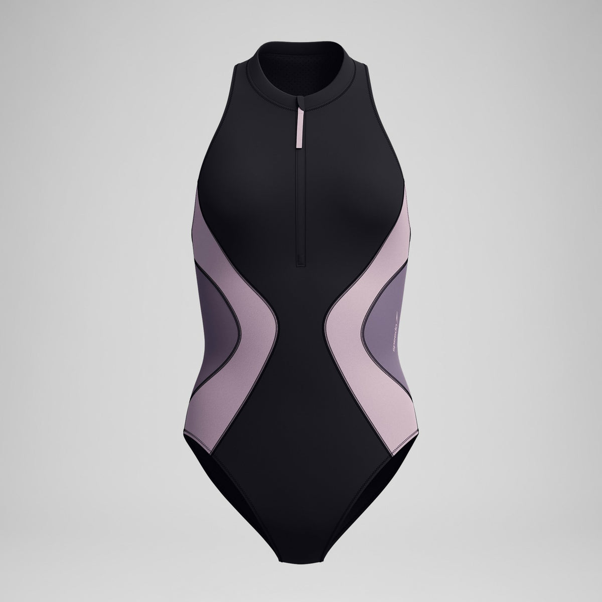 Speedo Colourblock Swimsuit Black/Dark Grey