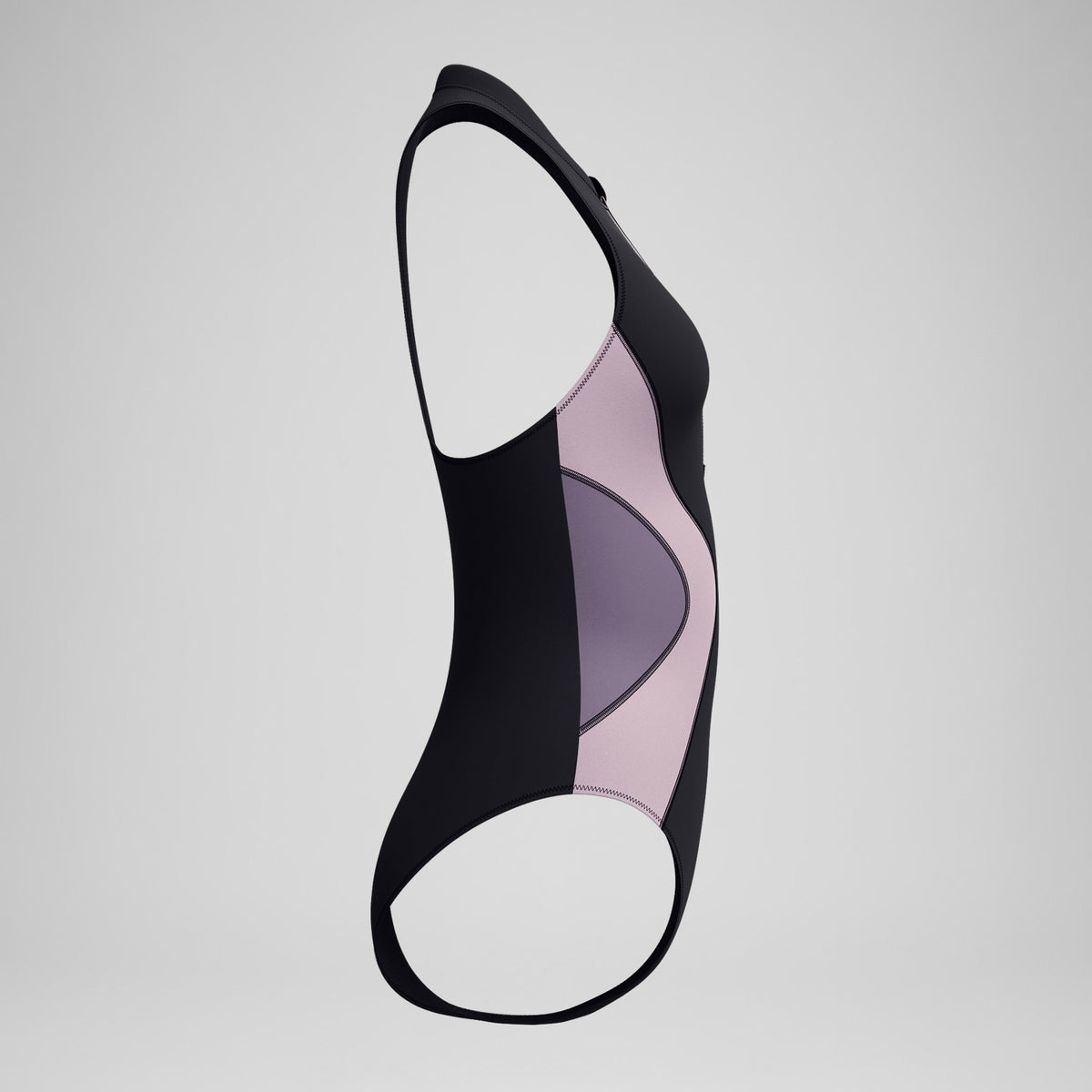 Speedo Colourblock Swimsuit Black/Dark Grey