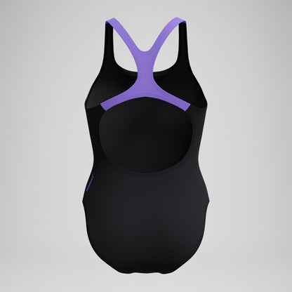 Speedo Medley Logo Swimsuit Black/Peach