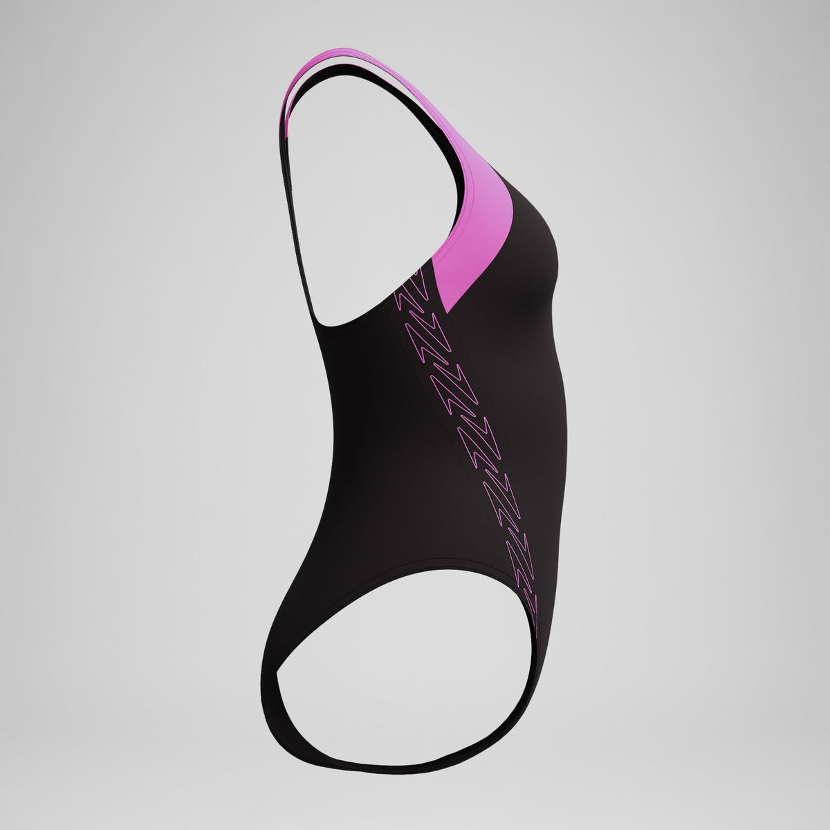 Speedo HyberBoom Splice Racerback Swimsuit Black/Pink
