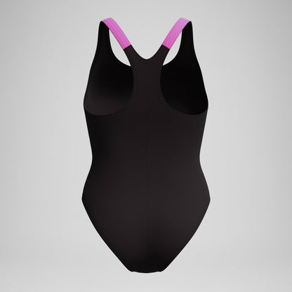 Speedo HyberBoom Splice Racerback Swimsuit Black/Pink