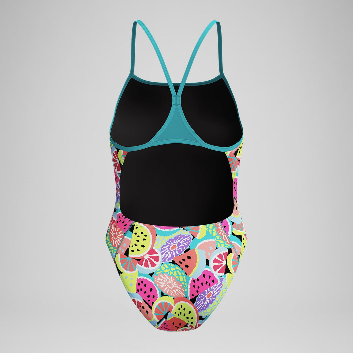 Speedo Club Training Printed Turnback Swimsuit Green