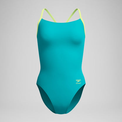 Speedo Club Training Solid Flyback 2.0 Swimsuit Teal/Green