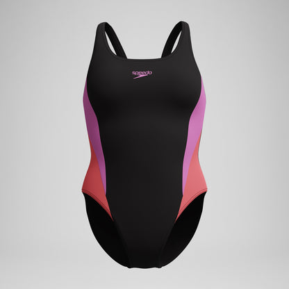 Speedo Colourblock 2.0 Swimsuit Black/Pink