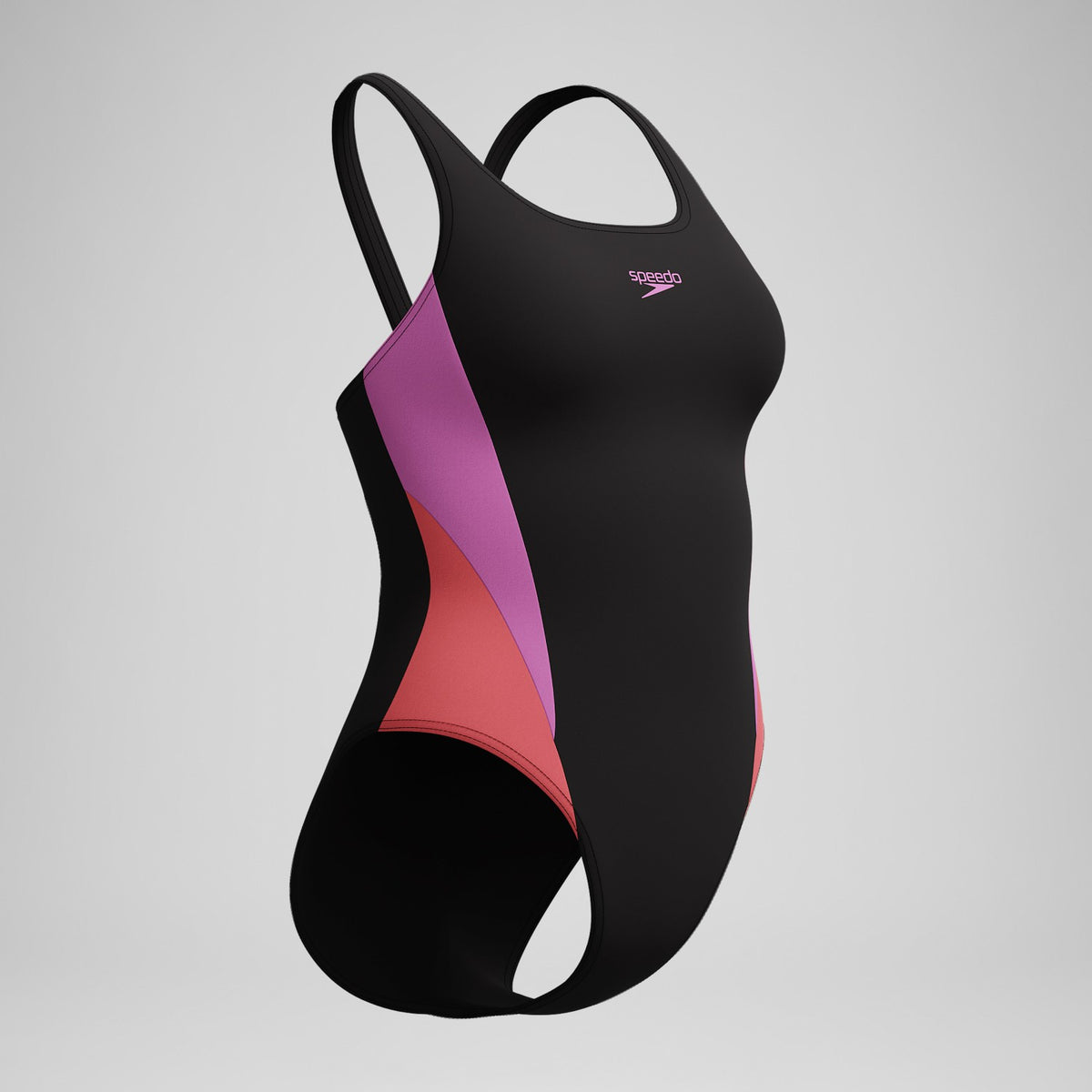 Speedo Colourblock 2.0 Swimsuit Black/Pink