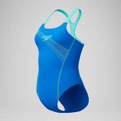 Speedo Medley Logo Swimsuit Blue/Green