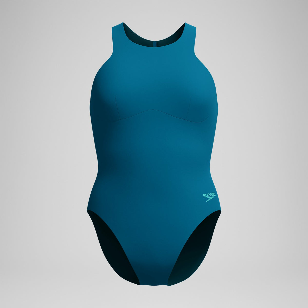 Speedo Racer Zip Swimsuit Dark Teal