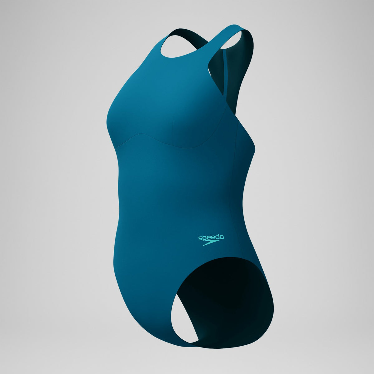 Speedo Racer Zip Swimsuit Dark Teal