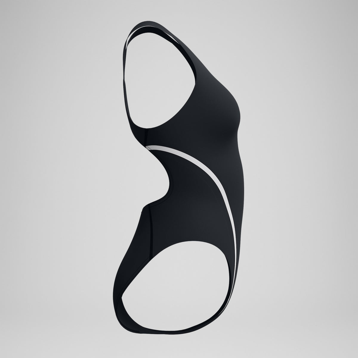 Speedo V Class Movement Back Swimsuit Black/Grey