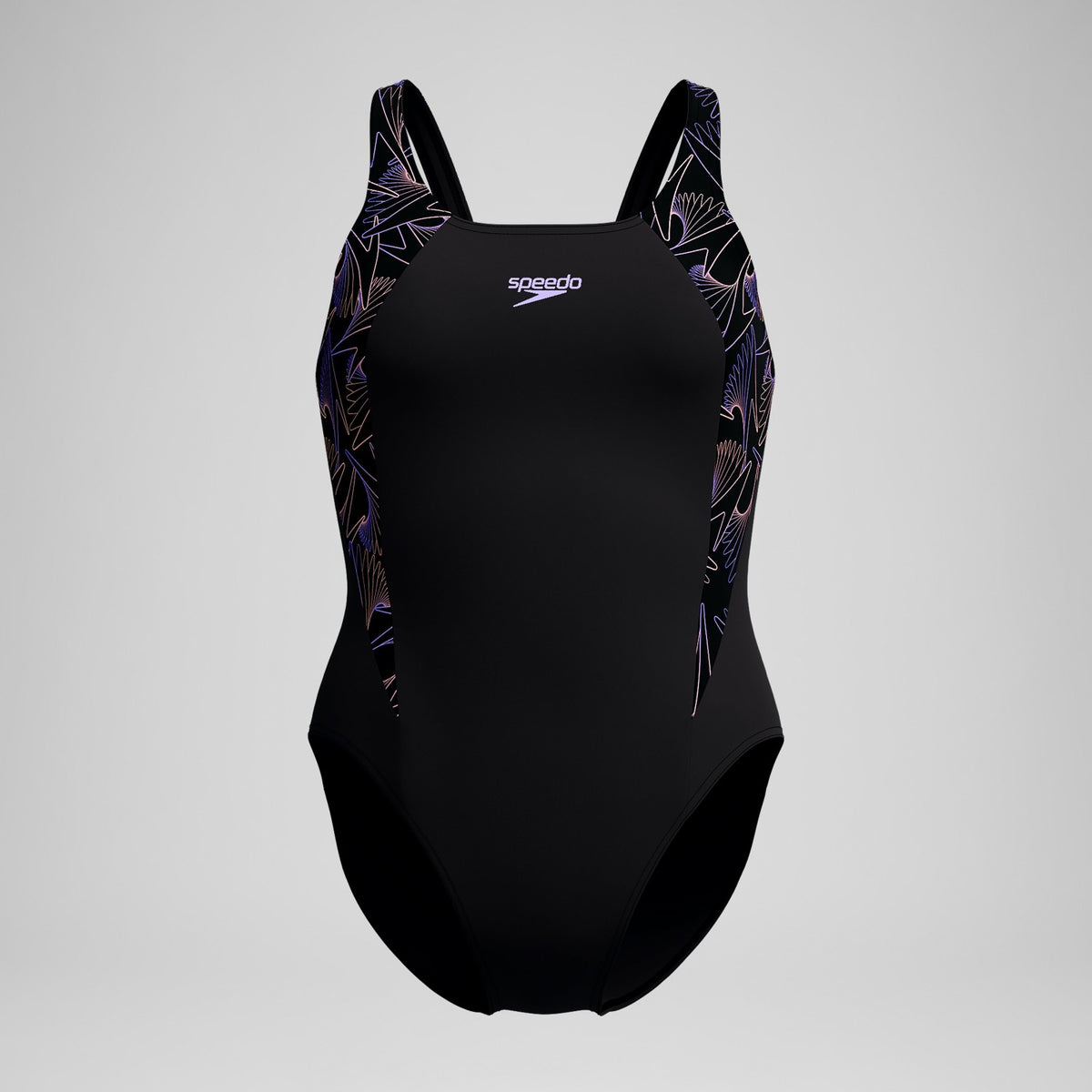 Speedo Hyperboom Splice Muscleback Swimsuit Black/Peach