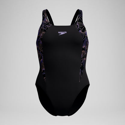Speedo Hyperboom Splice Muscleback Swimsuit Black/Peach
