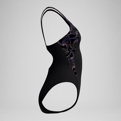 Speedo Hyperboom Splice Muscleback Swimsuit Black/Peach