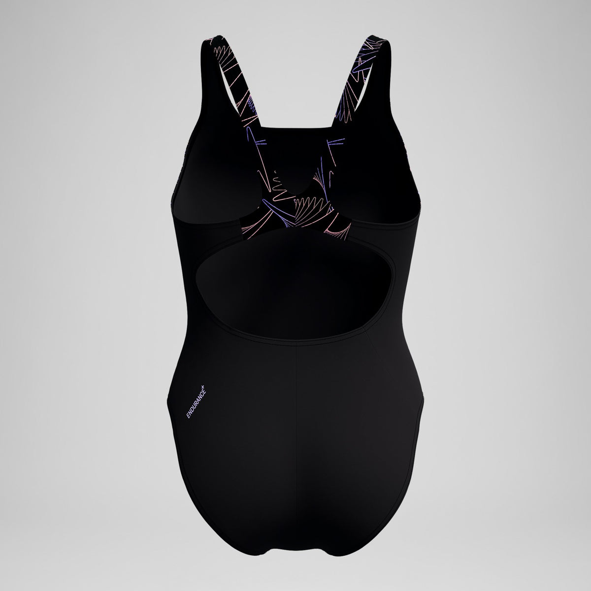 Speedo Hyperboom Splice Muscleback Swimsuit Black/Peach